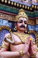 God Krishna figure in front of the Shri Krishnan Hindu temple