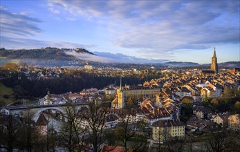 City view in the morning light