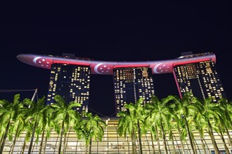 Marina Bay Sands Hotel at night