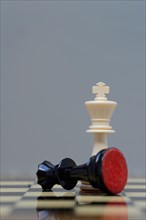 Two chessmen on chessboard