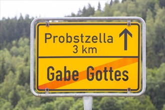 Place name sign of Gabe Gottes