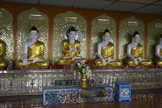 Sitting Buddha statues