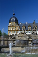 Seehof Castle with cascade fountain