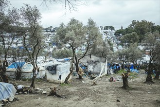 Refugee camp in Moria