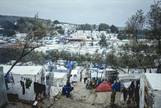 Refugee camp in Moria