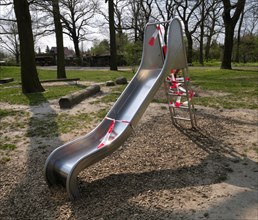 Slide at the children's playground