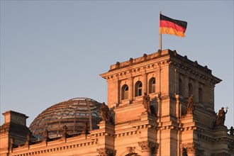German flag on the Reichstag