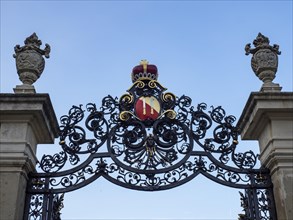 Dietrichstein coat of arms above the gate to the chateau park of Mikulov Castle