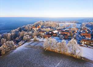 Village Hechenberg in the morning light