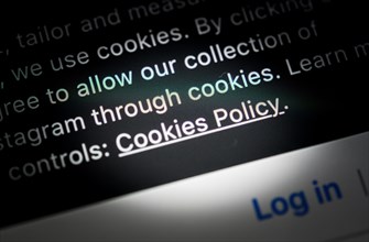 Cookie policy of a website