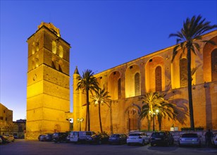 Parish church of Sant Joan at dusk