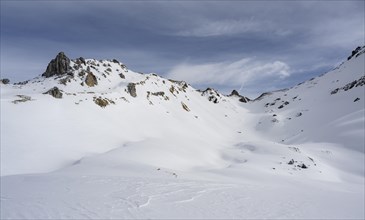 Untouched snow-covered mountains