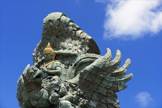 Vishnu rides on Garuda
