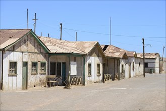 Street with dilapidated houses