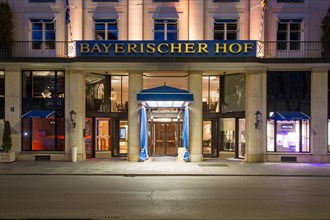 Entrance of the Hotel Bayerischer Hof