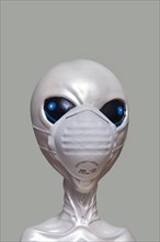 Alien with mouth protection