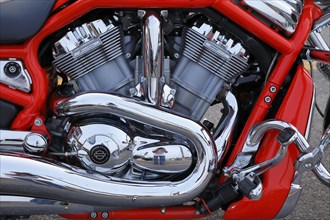 Engine of a Harley-Davidson