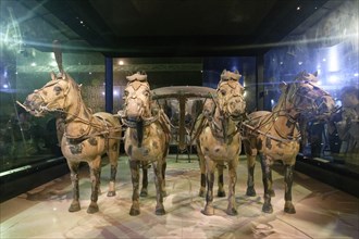 Terracotta horse-drawn carriage