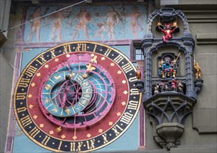 Carillon and astronomical clock and cytglogge, time bell tower