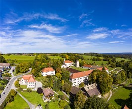 Aerial view, Wessobrunn Monastery