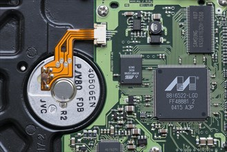 Detail of a computer hard disk, Austria