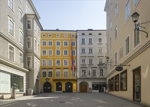 Vacant lots due to the coronavirus pandemic, Mozart's birthplace