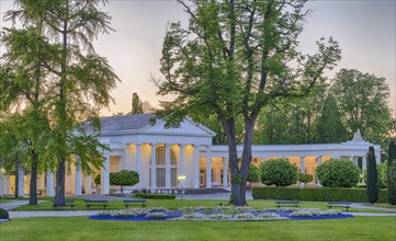 Illuminated spa gardens, foyer from ca 1853