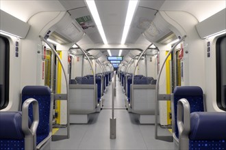 Deserted S-Bahn, corona crisis