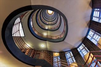 Spiral staircase from below, Sprinkenhof