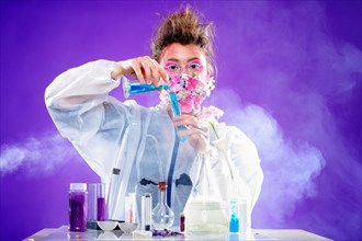 Young woman in laboratory