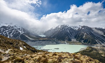 View of the Hooker Valley from the Sealy Tarns Track