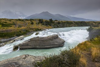 Waterfall in Rio Paine
