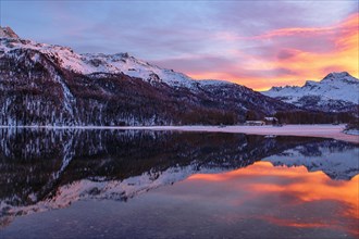 Evening mood at the Lake Silvaplana