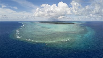Yap Island with outer reef