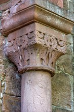 Column capitals with ornaments