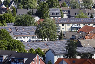 Multi-family houses with solar roofs
