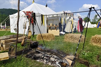 Medieval tent camp