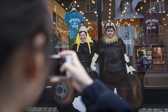 Tourists are photographed as Vikings