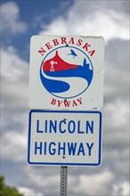 Road sign Lincoln Highway