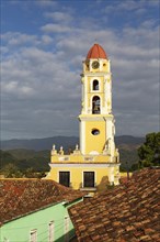 The bell tower of the Museo de la Lucha Contra Bandidos in the colonial old town