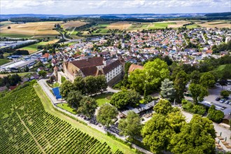 Aerial view of Stettenfels Castle