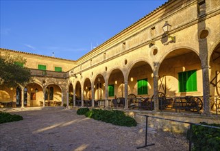 Archway in the monastery Santuari de Nostra Senyora de Cura