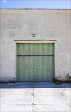 House facade with garage door