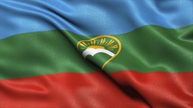 Flag of the Republic of Karachay-Cherkessia