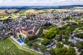 Aerial view of Stettenfels Castle