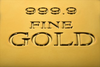 Gold ingot fine gold 999
