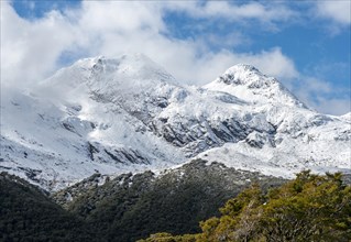 Snow covered mountains