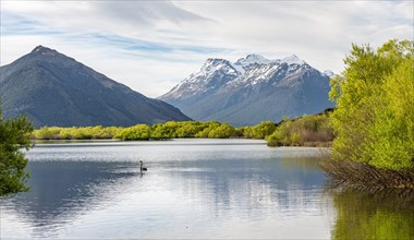 Glenorchy Lagoon with mountains