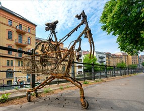 Rusty waste at the Fischerinsel in Berlin Mitte