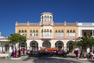 Moorish architecture of the town hall at the Parque Cespedes